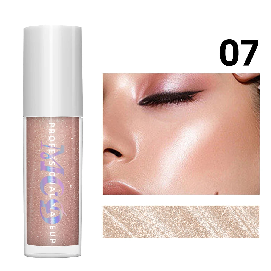 7-Color Diamond Liquid Highlighter Spray Waterproof Gloss Glitter Qme 07