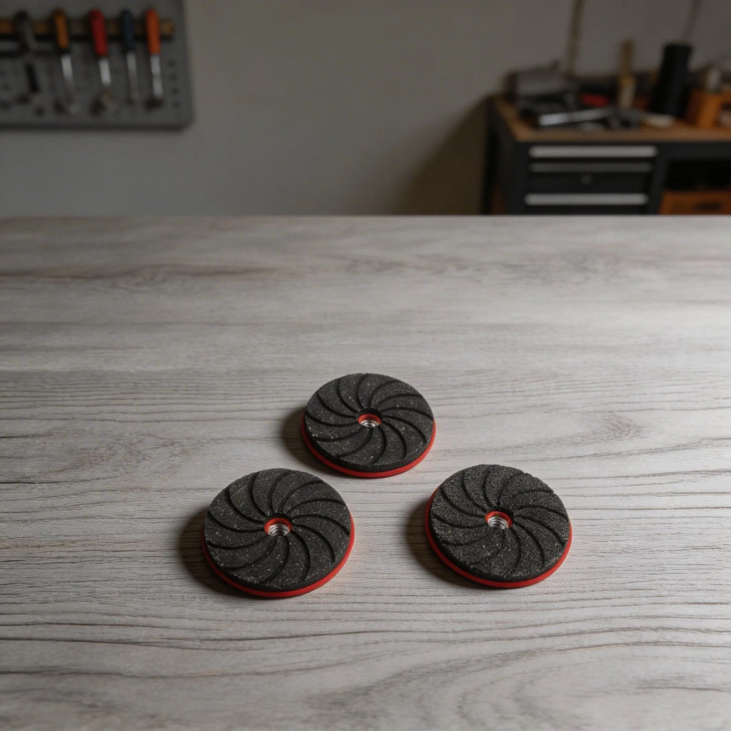 3Pcs/set Polished Wafer Dis Grinding Polishing Pads Wet Dry Sanding Disc 50/100/200 Grit For Granite Marble Stone Ceramic Qme
