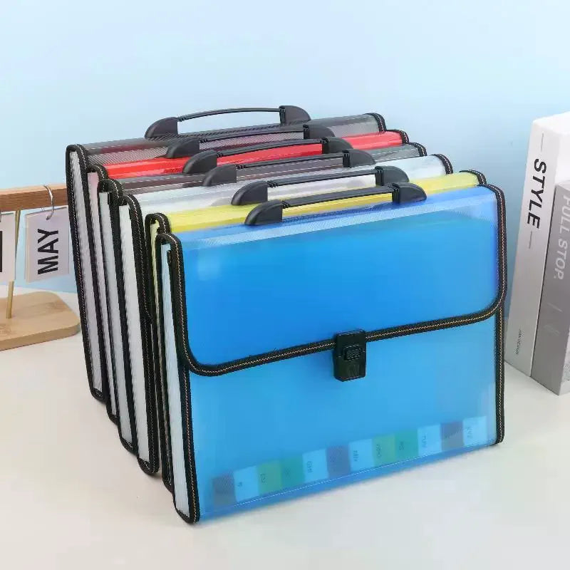 Large Capacity Waterproof File Transparent Folder Press Button Qme