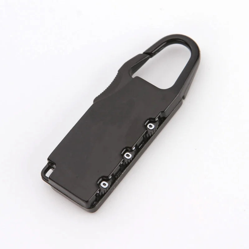 1pcs Zinc Alloy Safety Traveler Bag Password Lock Portable Mini Anti-theft Padlock Photography Bag Small Lock Travel Accessories Qme 1pcs black