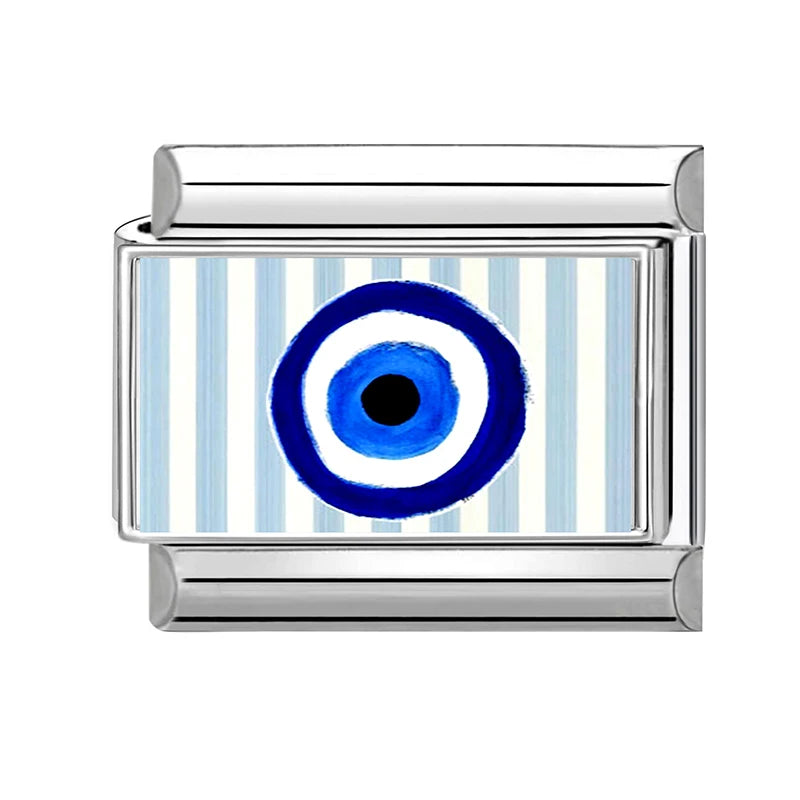 2026 Cool Sports Car Blue Series Italian Charm Stainless Steel Links