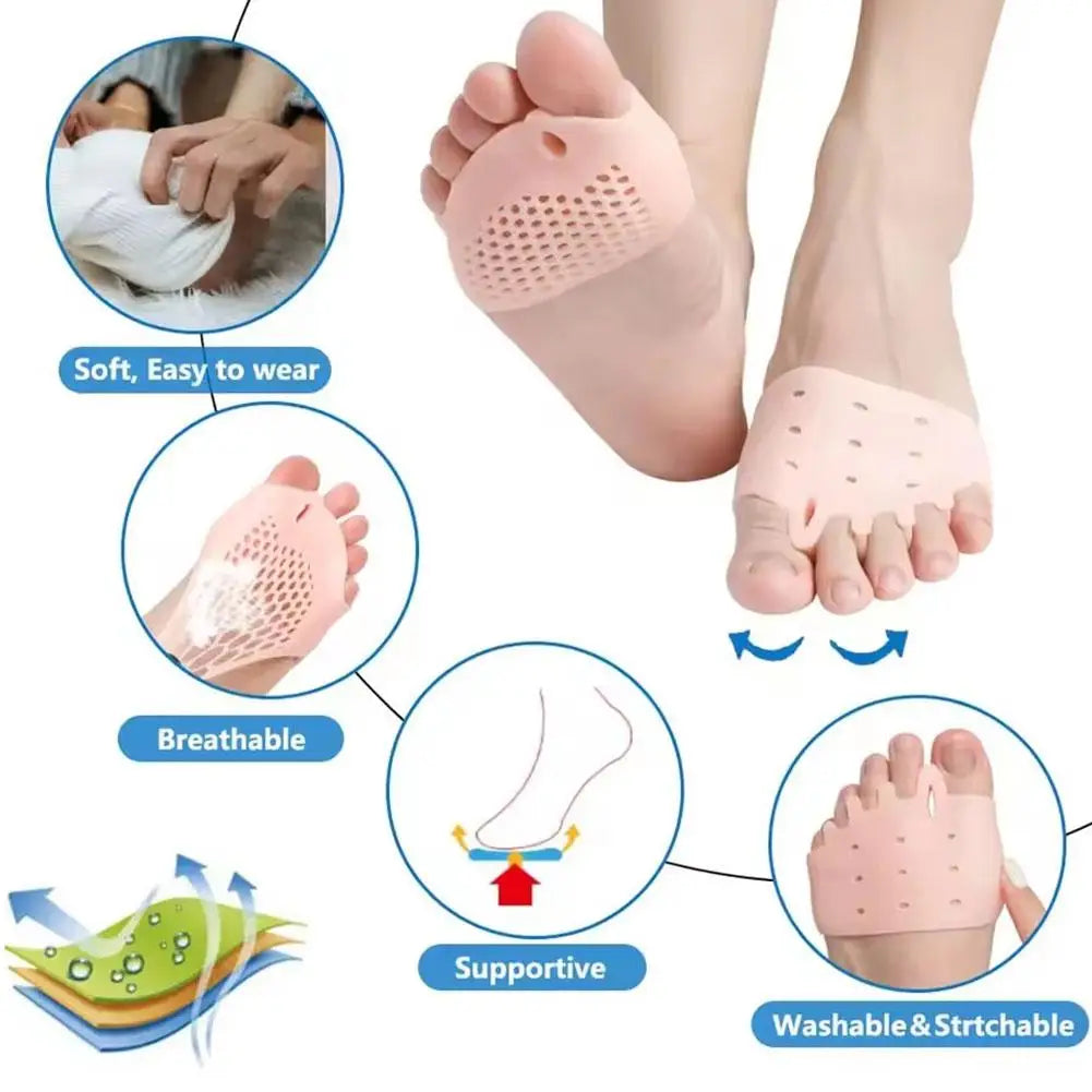 Forefoot Metatarsal Pads Breathable Foot Support Pad Toe Cushions Qme