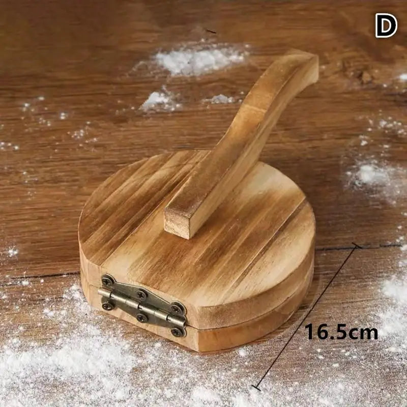Solid Wood Dough Press Tool Quick Easy Dumpling Skin Presser Home Qme D
