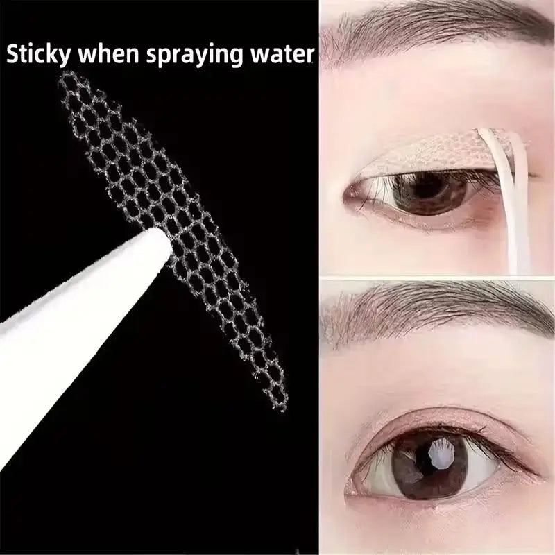 Lace Mesh Teardrop Eyelid Paste Invisible Double Fold Shadow Tape Qme