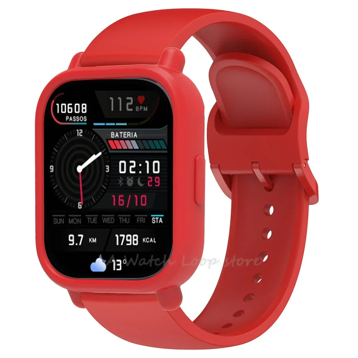 Silicone Case + Strap for Redmi Watch 5 Lite / 5 Active Repacement Bracelet Belt Smart Watchband Protective Shell Cover Qme