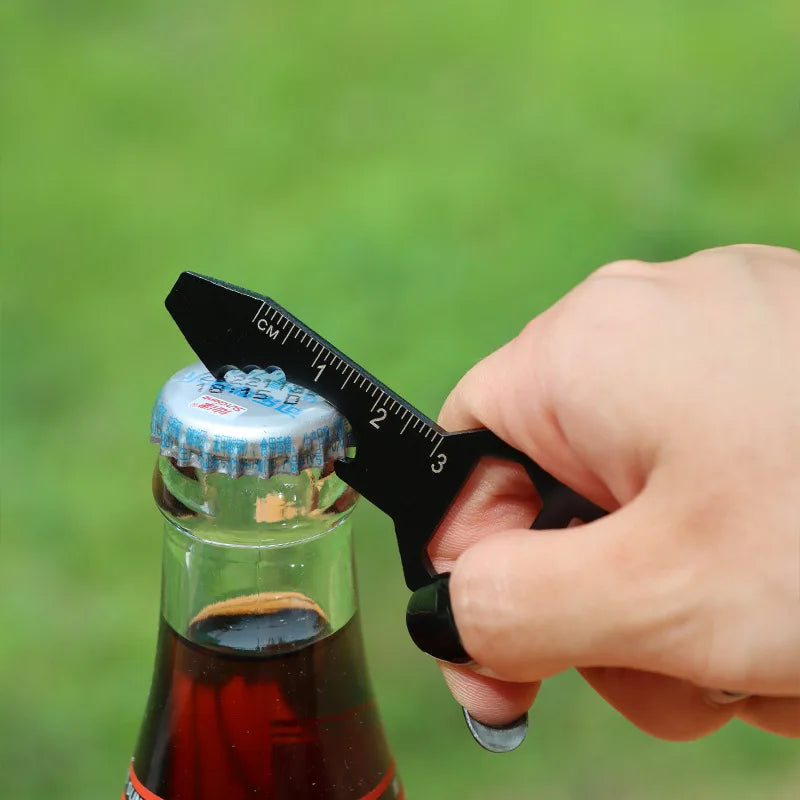 Cassette EDC Tool Card Multifunctional Keychain Bottle Opener Hexagon Qme