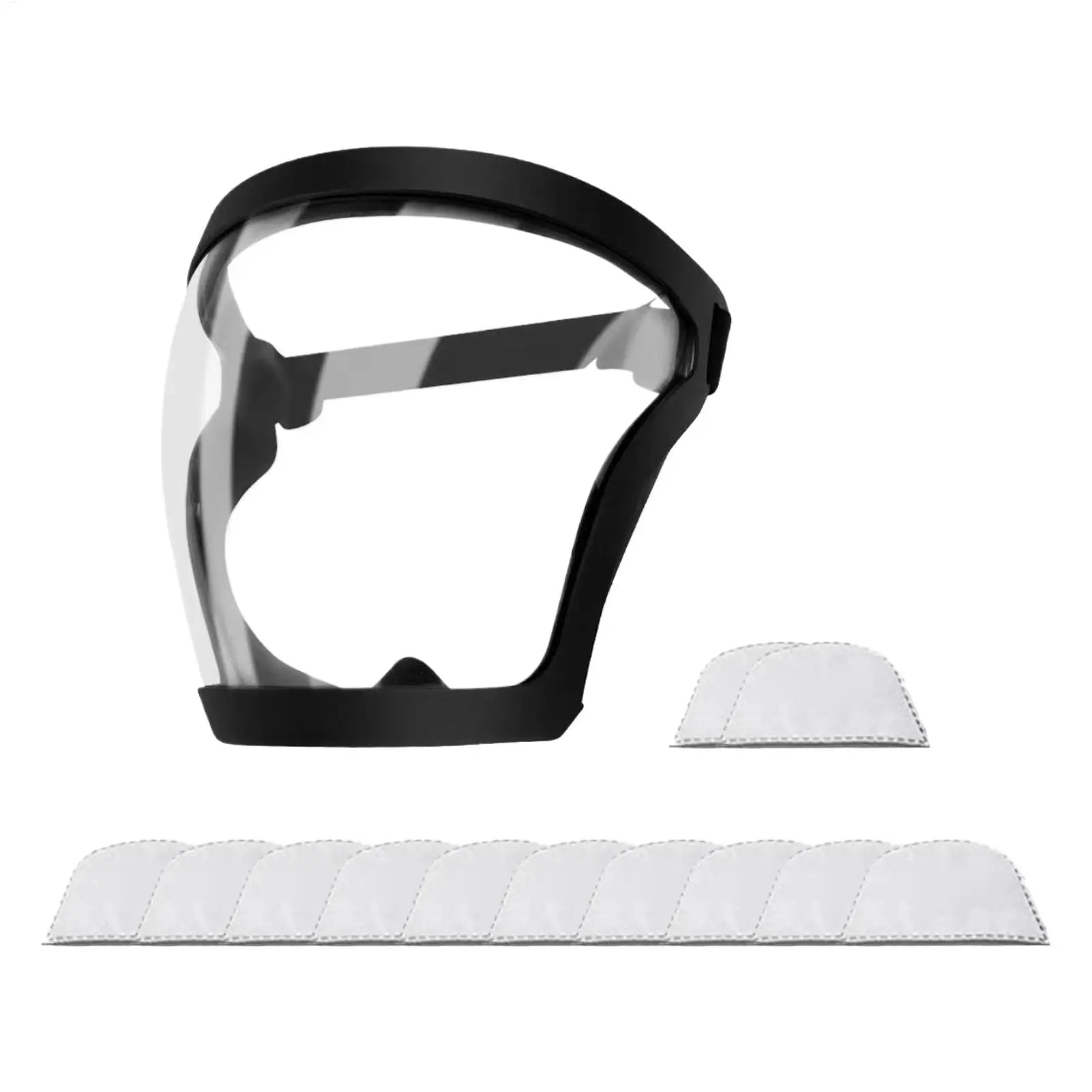 Protection Mask Splashproof Transparent Facial Protector Face FaceMask Protective Outdoor Safety Mask Head Cover Work Protection Qme