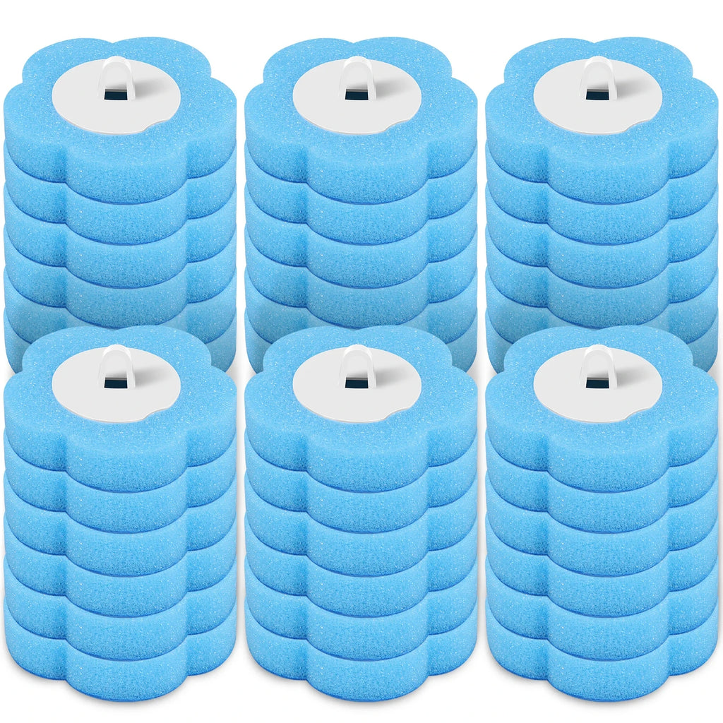 18/36Pcs Disposable Toilet Brush Long Handle Wall-mounted Wc Cleaning Tool Kit with Replaceable Brush Head Bathroom Accessories Qme 36 Pcs Heads A