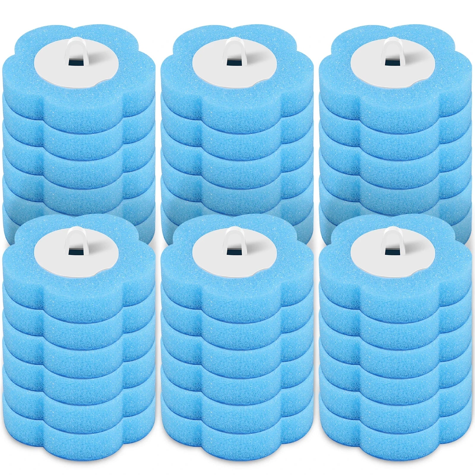 18/36Pcs Disposable Toilet Brush Long Handle Wall-mounted Wc Cleaning Tool Kit with Replaceable Brush Head Bathroom Accessories Qme 36 Pcs Heads A