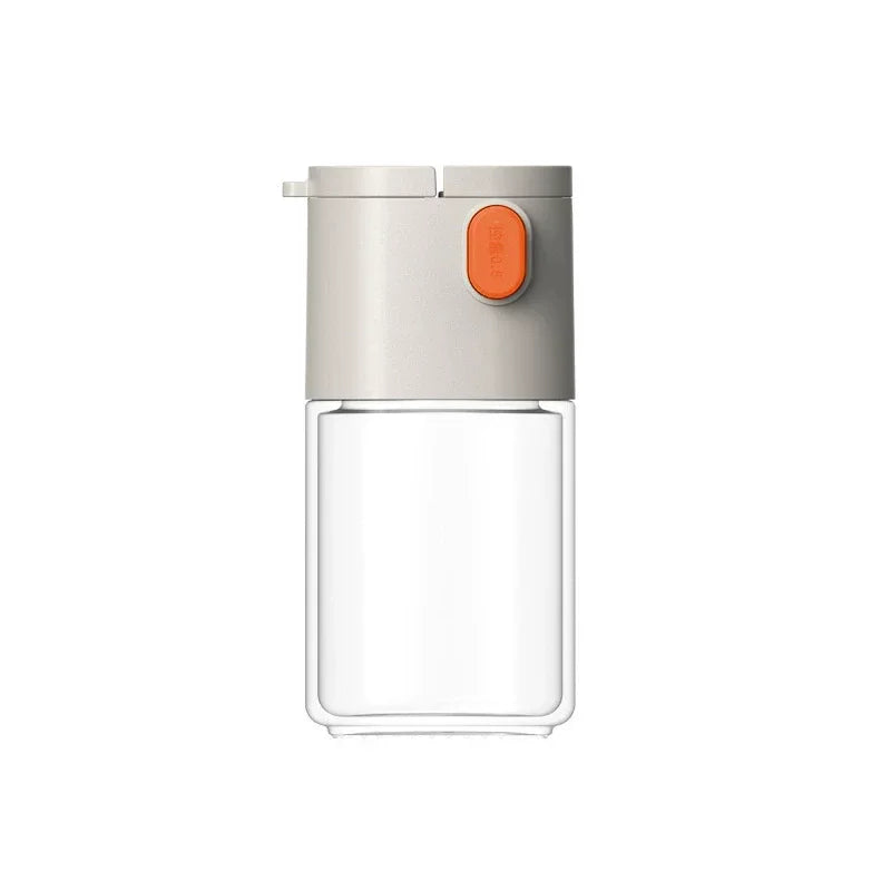0.5g Quantitative Salt Control Bottle MultiFunctional Seasoning Pot Press-Type Glass Seasoning Bottle Spice Dispenser Qme 01
