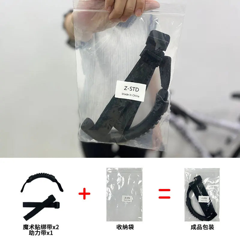 Popular Road Folding Bicycle Lightweight Carrying Strap Portable Qme black