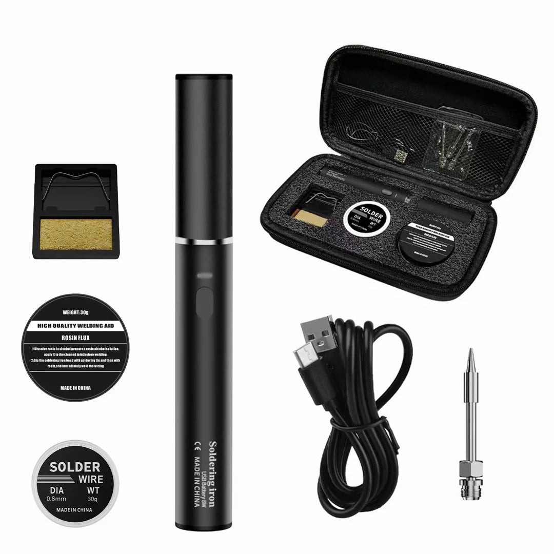 USB Soldering Iron 5V 8W Lithium Battery Portable Repair Welding Qme UB