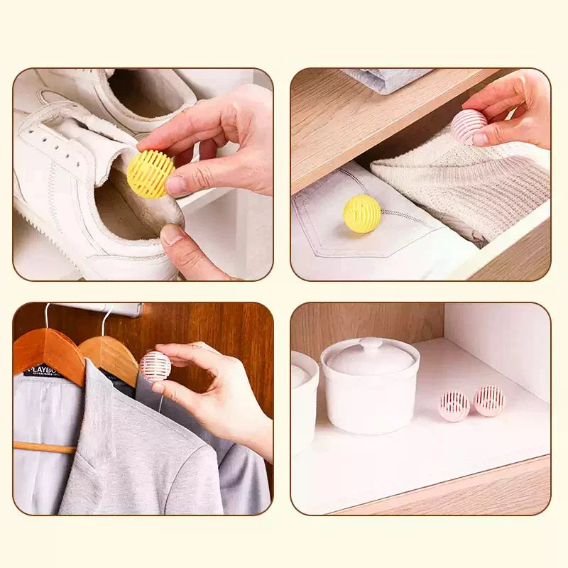 Deodorizer Freshener Balls Long-lasting Aromatic, Mildew And Insect Proof For Wardrobe, Shoe Cabinet, Bathroom, Gym Bag And Car Qme