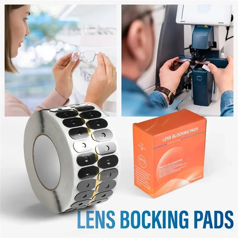 A02F-Anti Slip PC Hydrophobic Lens Protective Sticker 1000Pcs High Adhesive Optical Lens Clamping Pad Lens Edger Accessories Qme