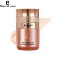 Butterfly Cushion BB Cream,Moisturizing Concealer Makeup Base BB Liquid Foundation,Butterfly Air Cushion Powder Puff CC Cream Qme 02 CN