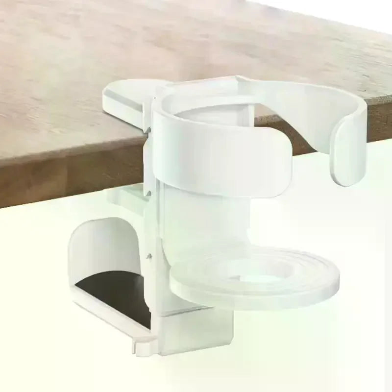 2-in-1 Desktop Cup Holder Headphone Stand Made Sturdy ABS Material Qme