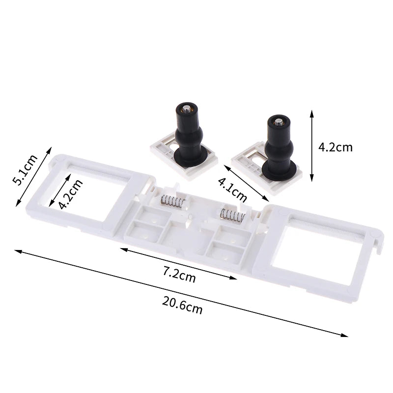 1Pc Toilet Seat Lid Fixing Plate Buckle Fastener Expansion Screws For Lavatory Lid Closestool Cover Fixed Parts. Qme