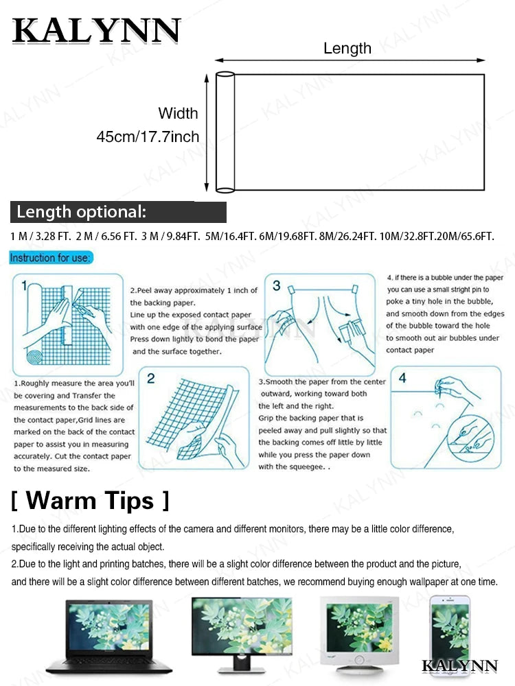 Wood Slat Self Adhesive Wallpaper Vinyl Decorative Peel Stick Contact Qme