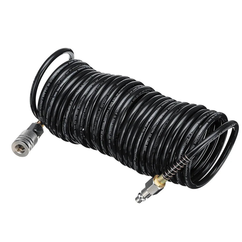 Connect Inflating Coil Air Hose Compressor PE Pneumatic Adapter Qme