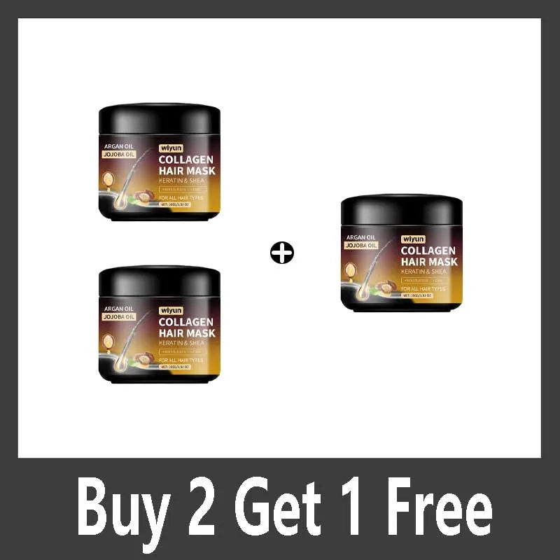 Keratin Hair Mask Moisturizer Conditioner Soft Smooth Frizz Damaged Hair Care Repair Damaged Hair Restore Shine Mask Qme Buy 2 Get 1 Free