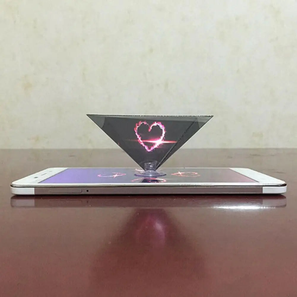 3D Holographic Mobile Phone Projector Pyramid Phone Type Tablet Display Case Display Mobile Phone For Iphone Qme