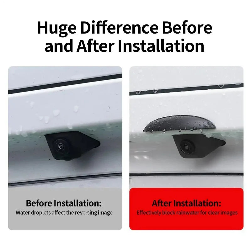 New Car Reverse Camera Silicone Rain Shade Cover Auto Rear Camera Rain Shield Cover Car Accessories Car Rear View Camera Shield Qme