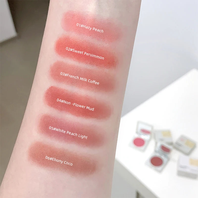Gege Bear Velvet Multi-purpose Mud Lip Blush Cream Long-lasting Qme