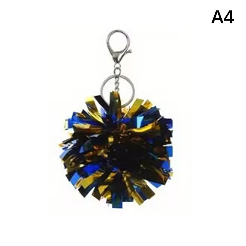 Colorful Cheer Pom Keychains Cheerleader Cheerleading Keyring Charm Qme Other A4