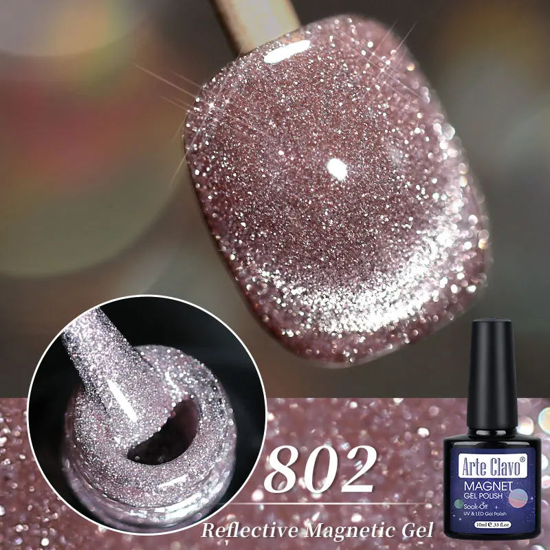 Arte Clavo Auroras Cat Eye Magnetic Gel Unicorn Shining Transparent