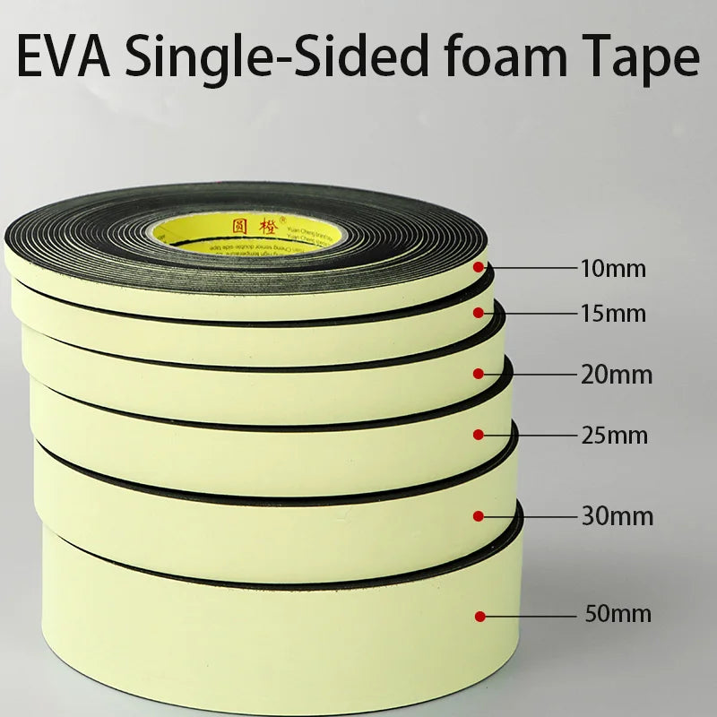 EVA Tape High Tack EVA Foam Tape - Single-Sided, Waterproof, Shockproof, Window Sealant Tape for Industrial Applications Qme