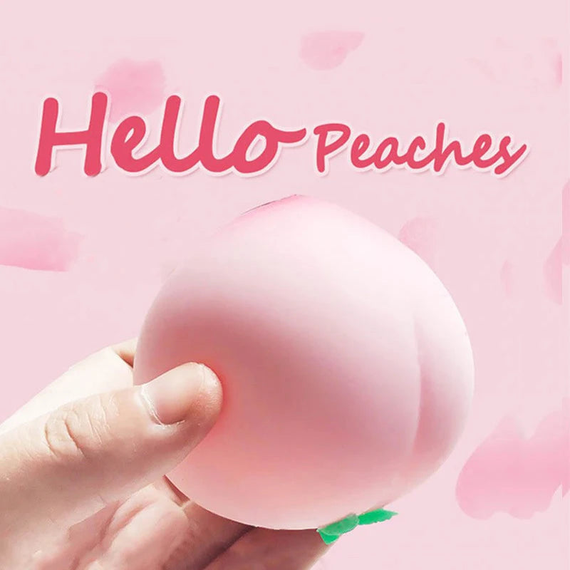Anti-stress Peach Toys Slow Rising Fruit Squeeze Toy Funny Stress Qme