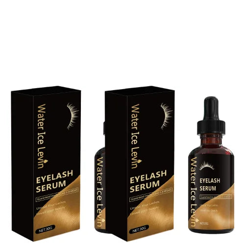 Eyelash Growth Serum - Guaranteed Results in 3-4 Weeks, Castor Oil & Collagen Formula for Longer, Thicker Lashes Qme Brown 30g