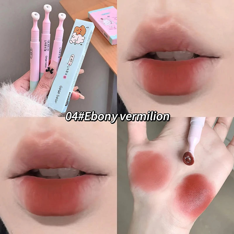 Gege Bear Velvet Matte Lip Cream Fall Winter Long-wear Colorful Mud Qme GX1289-4
