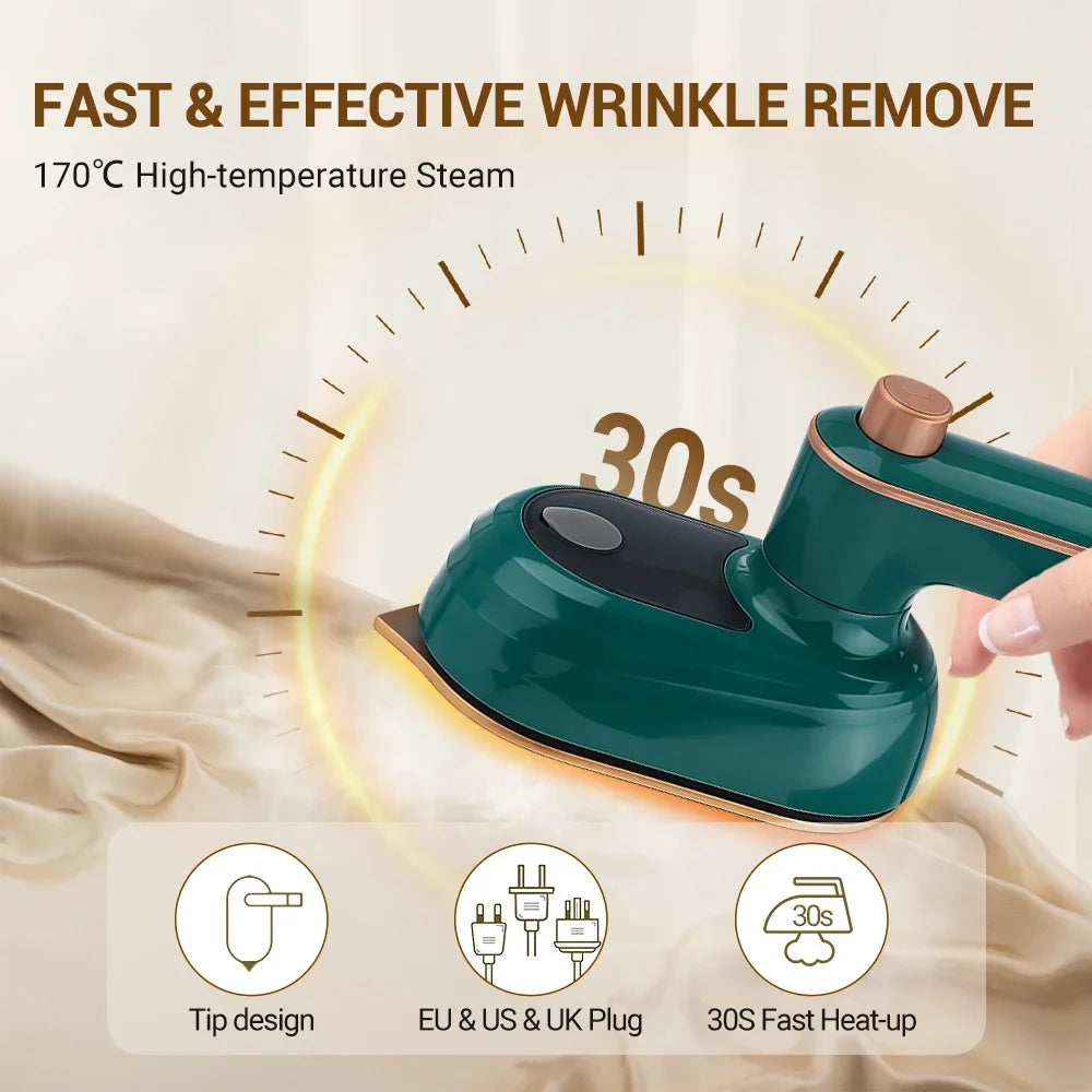 Mini Garment Steamer Steam Iron Handheld Portable Home Travelling For Clothes Ironing Wet Dry Ironing Machine Home Appliance Qme