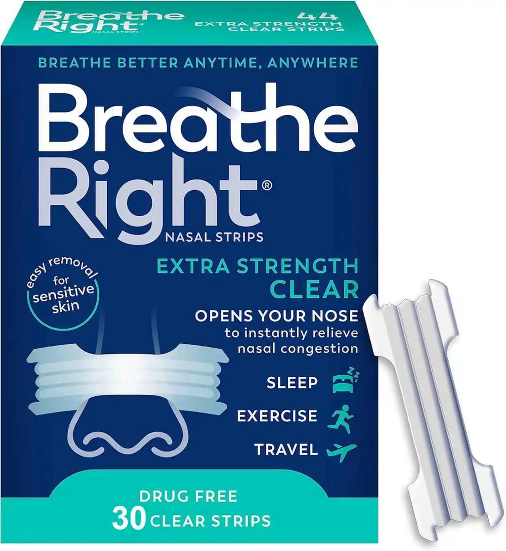 Anti Snoring Nose Strips Breathing Breathe Sleep Nasal Exercise Air Qme 1 box A