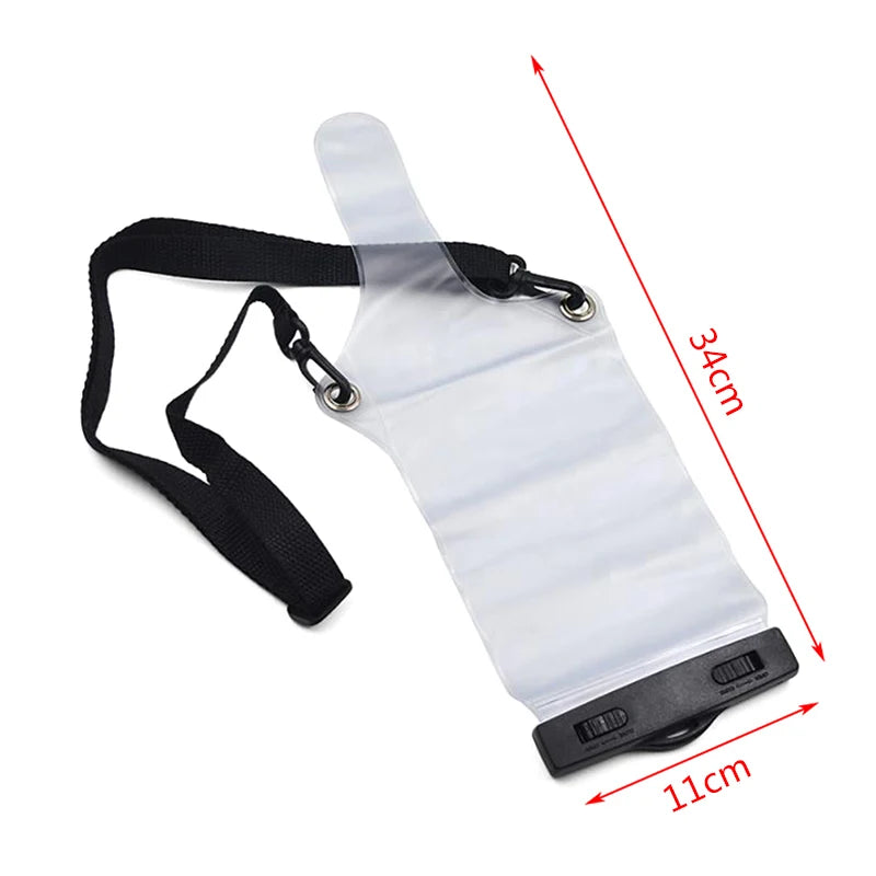 Walkie Talkie Cover Holder Lanyard Portable Radio Waterproof Case Bag Qme