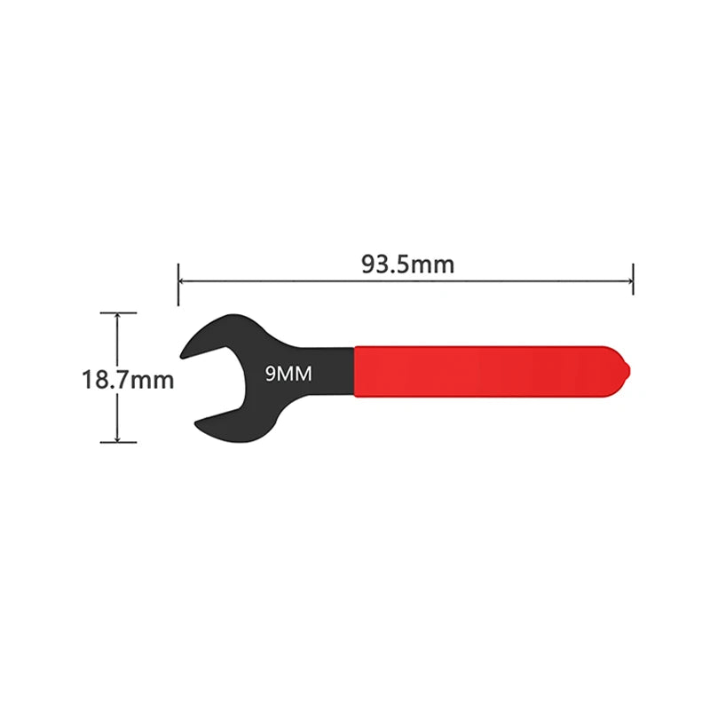 7mm-31mm Metric Single Open End Wrench Offset Angle U-Shaped Spanner Flat Head Blackening For Auto Repair Qme A3