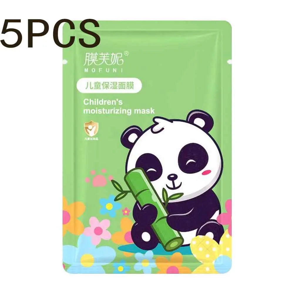 5PCS Children's Fruit Cartoon Mask Hydrating Moisturizing Gentle Nourishing Cartoon Animal Face Mask Stickers For Kids Qme C CN