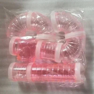 U-shaped Plastic Pipe Toy Hamster Cage Modified External Tunnel Qme pink