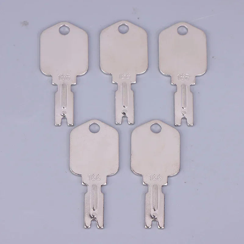 1/3/5Pcs For 166 186304 Forklift Key For Heavy Duty Equipment Keys For Excavator Dozer Loader Backhoe Starter A214062 5133504 Qme