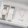 6PCS Female student fashionable night light pointer watch, small fresh frosted leather casual watch, simple digital quartz watch Qme Grey A Without Box