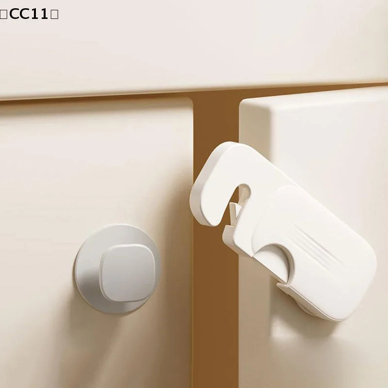 Baby Anti-pinch Hand Cabinet Door Buckle Home Refrigerator Lock Qme