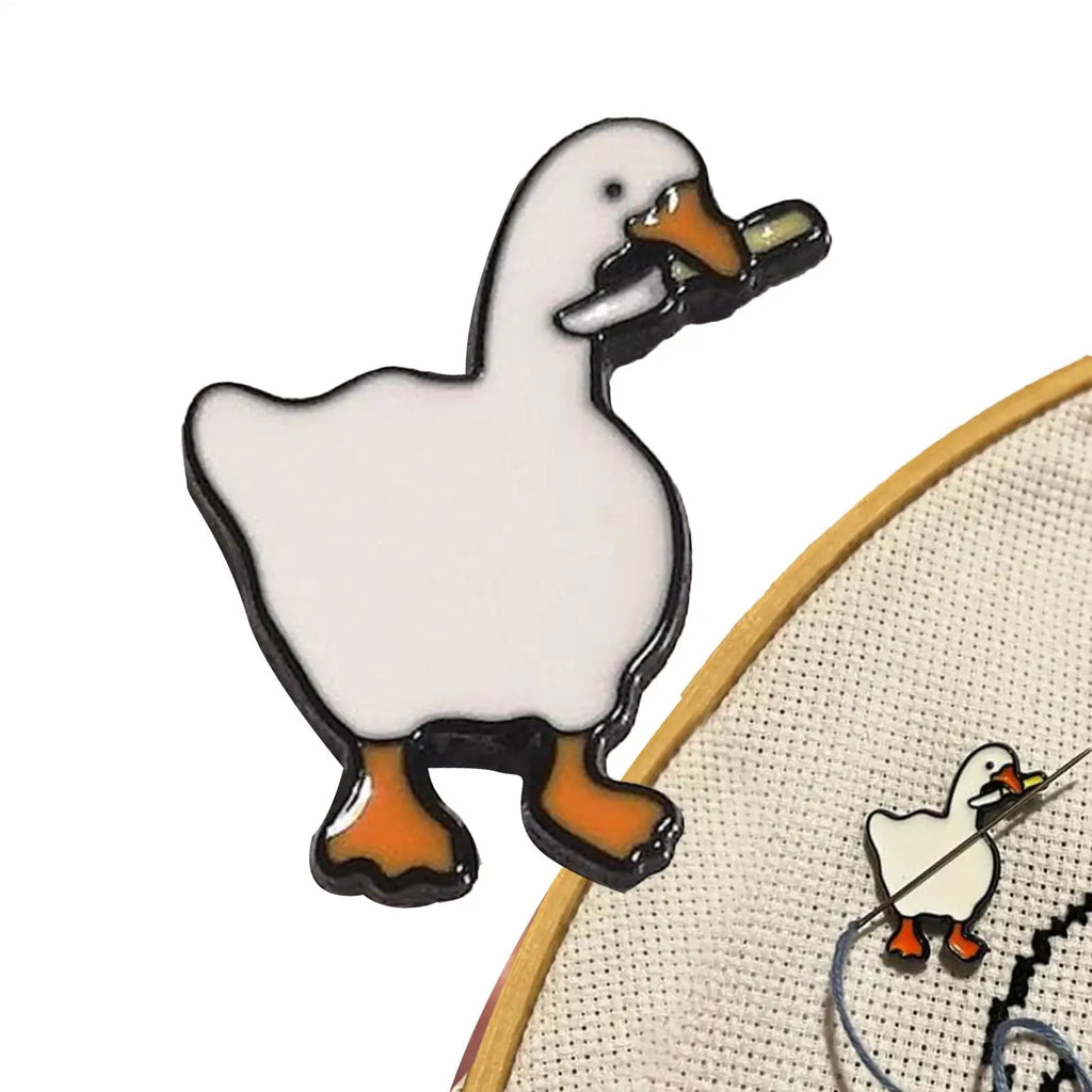 Cute Sewing Needle Minder Duck Shaped Quilting Pin Minder Cute Animal Shape Quilting Needle Minder For Quilter Tool Embroidery Qme