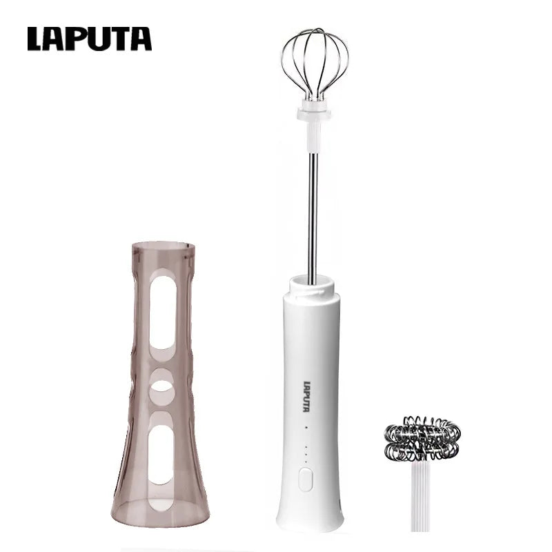 Wireless Automatic Milk Frother Hands-free Coffee Latte Art Maker Qme WHITE