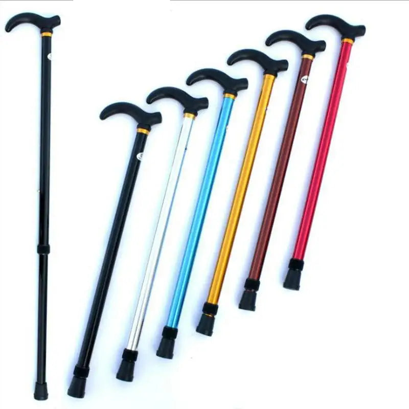 Adjustable Walking Stick 2 Section Stable Anti-skid Crutch Old Man Qme