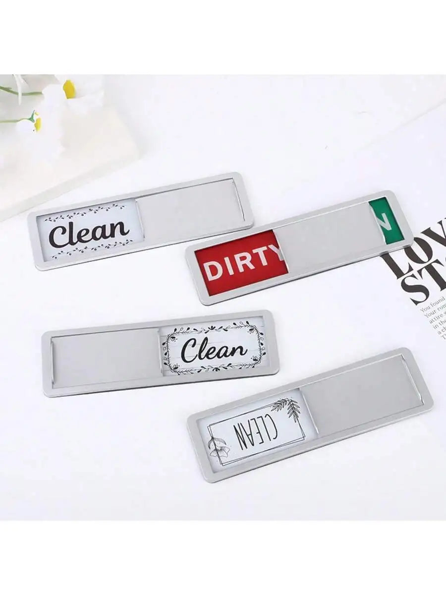 Dishwasher Cleaning Indicator Clean Dirty Reminder Refrigerator Magnet Qme