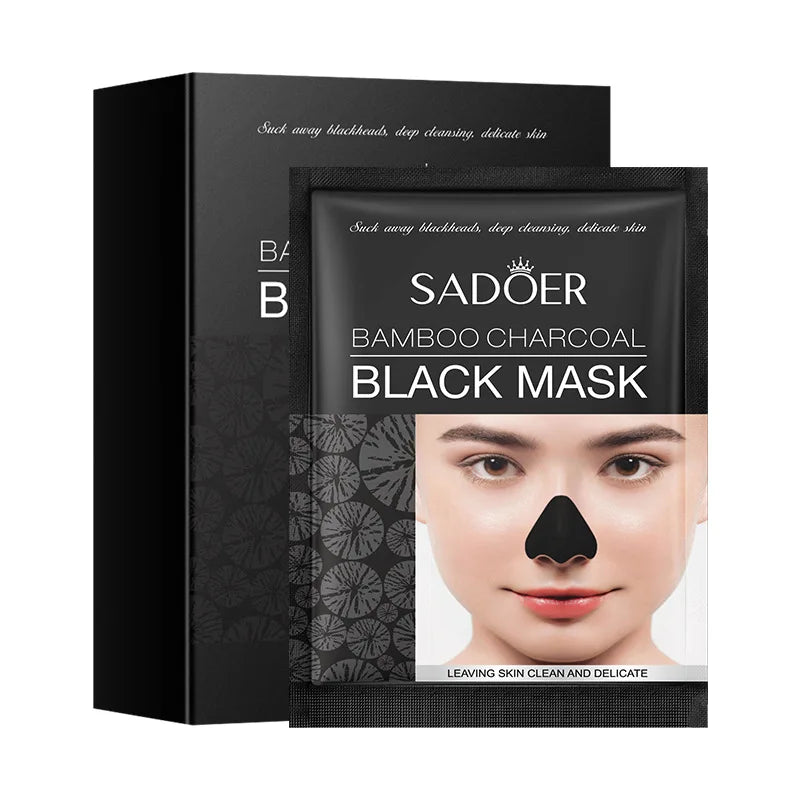 Bamboo Charcoal Blackhead Removing Peel-off Mask 10-Piece Travel Qme 10-piece 60g