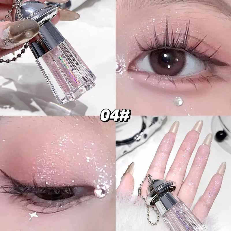 Gege Bear UFO Pendant Shiny Eyeshadow Liquid Pearlescent Fine Shimmer Qme GX1355-4