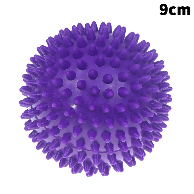 Massage Spiky Ball Yoga Training Muscle Discomfort Stress Massager Qme 9cm Purple