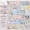 30 Sheets Cute Die-Cut Sticker Book - Hand account Decoration Scrapbooking Decals for Junk Journals & DIY Crafting Qme B